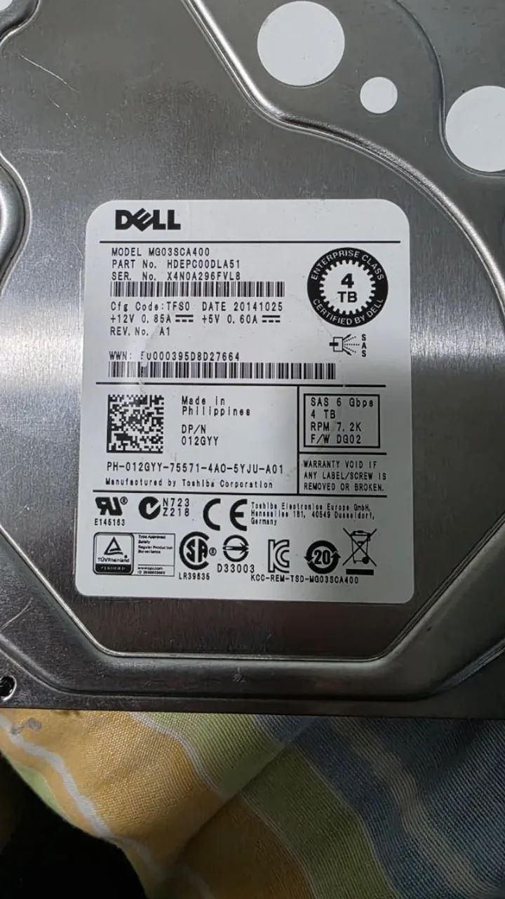 HD 4 TB DELL SAS - Foto 3