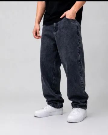 Calça Balão com tom marmorizado 