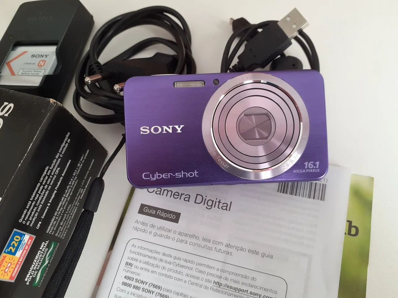 Camera digital Sony Cyber-shot DSC W630 - 16.1MP (COMPLETA NA CAIXA!!) - Foto 3