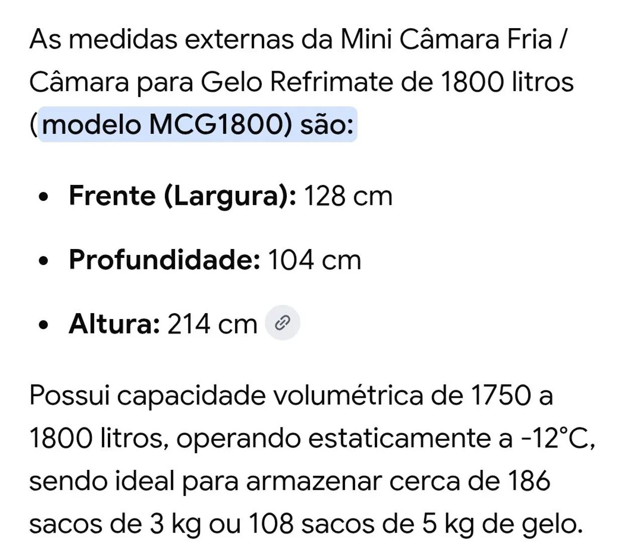 Camara fria refrimate (nova) para gelo e afins - Foto 3