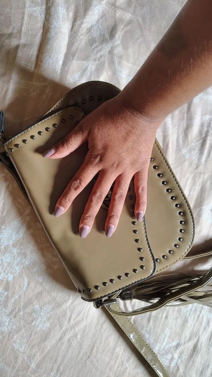 Bolsa feminina bege - Foto 3