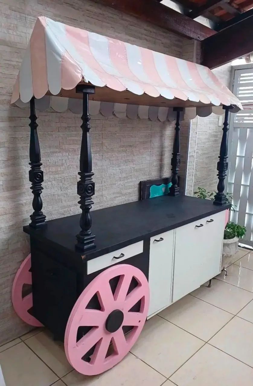 Carrinho para venda de bolos