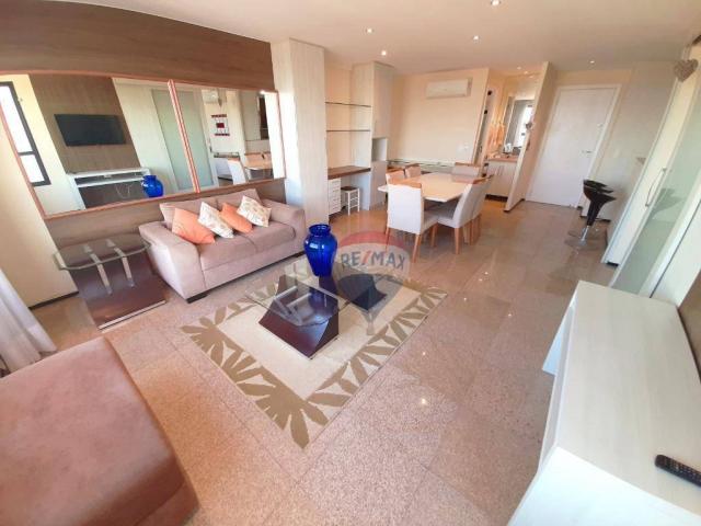 Apartamento mobiliado em Ponta Negra, andar alto e linda vista - Foto 5