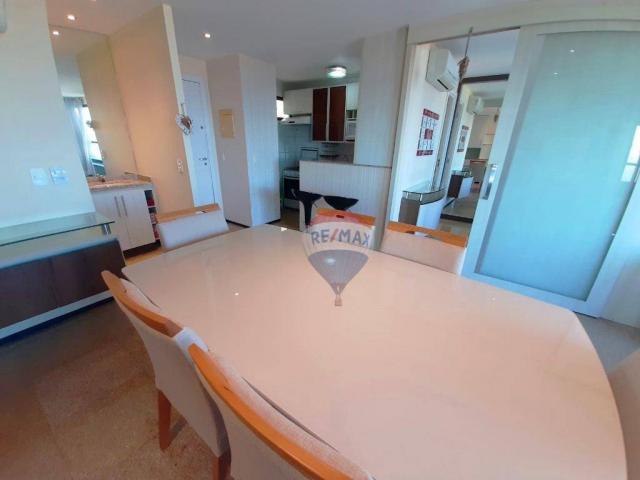 Apartamento mobiliado em Ponta Negra, andar alto e linda vista - Foto 11
