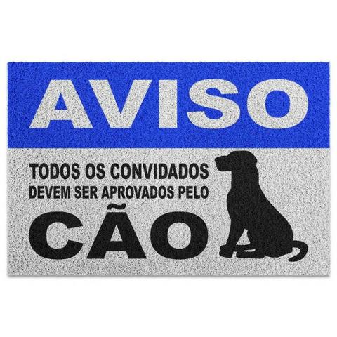 Capacho em Vinil Aprovados pelo Cão - 60 x 40 - Foto 2