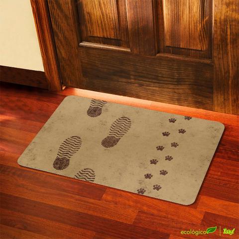 Capacho Eco Slim 3mm Pegadas e Pegadinhas