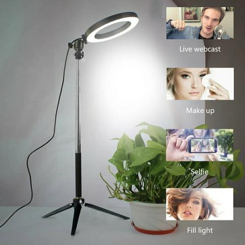 Ring Light - Anel de Luz para maquiagem, filmagem e etc - Foto 2