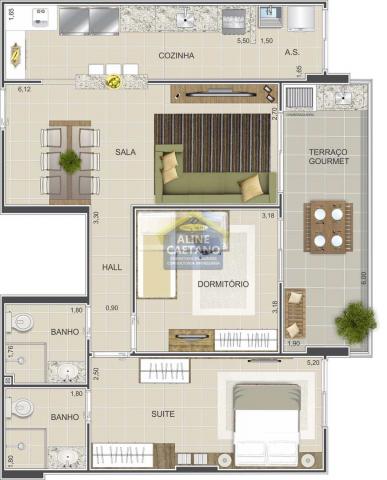Apartamento à venda com 2 dormitórios em Guilhermina, Praia grande cod:JG07477 - Foto 8