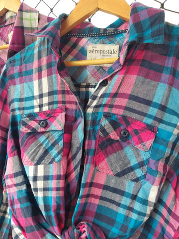 CAMISAS xadrez da Aeropostale G - Foto 2