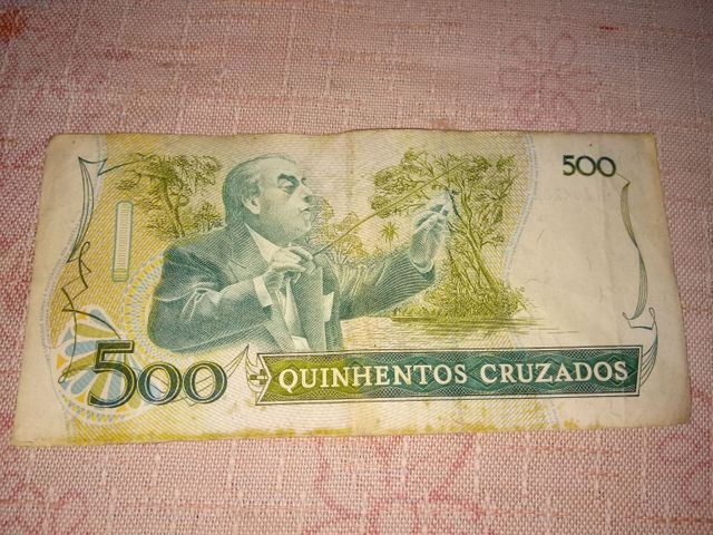 Cédulas de 500 e 100 mil cruzados, raríssimo - Foto 2