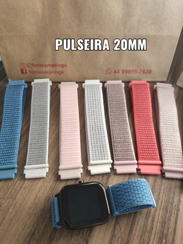 Pulseira de Nylon Forerunner 645 Music e outros de 20mm - Foto 5