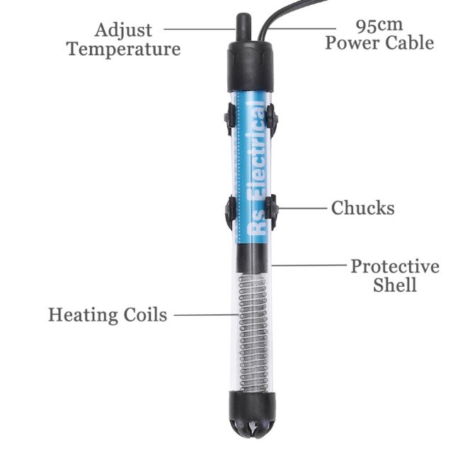 Aquecedor Aquario Com Termostato Integrado 100w - 220v   Arduino Automação COD-AP92 
