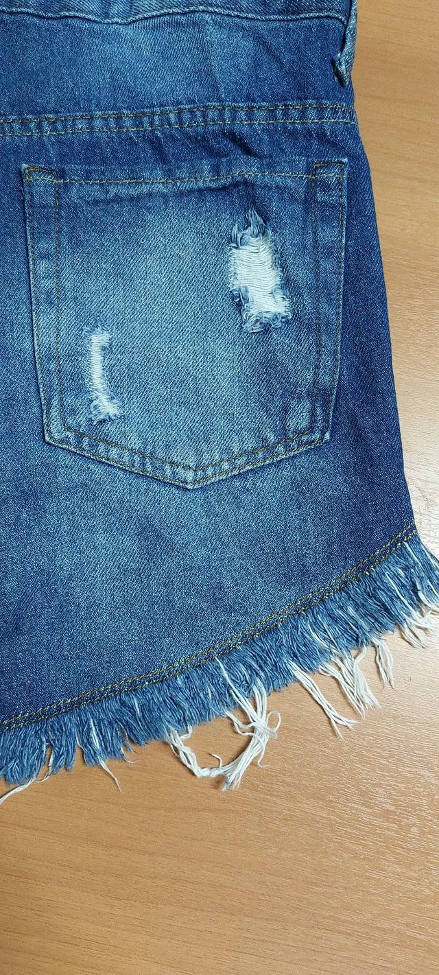 short jeans curto tamanho 42<br>  - Foto 4