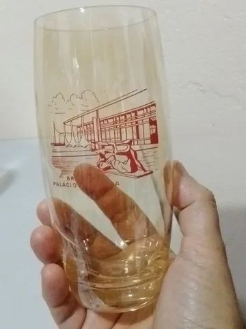 Trio de copos antigos de cristal marca cristais Hering  - Foto 2