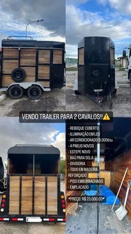 Trailer / Reboque para 2 cavalos