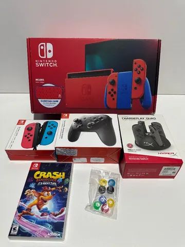 Nintendo Switch Oled Red Mario Edição Especial 64GB Vermelho / Frete Grátis!