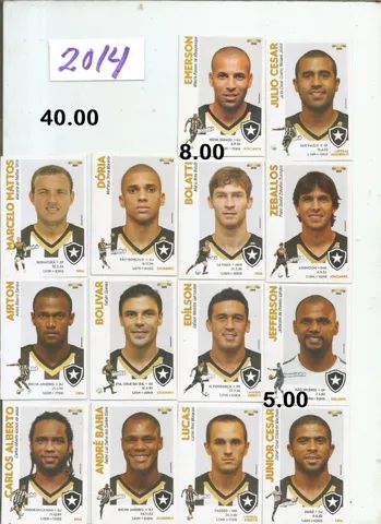 figurinhas time botafogo varios anos completos  - Foto 4
