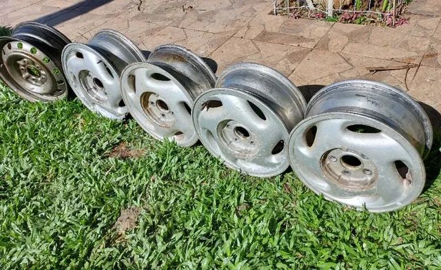 Rodas de liga leve, jogo, aro 15, originais da Toyota Prévia