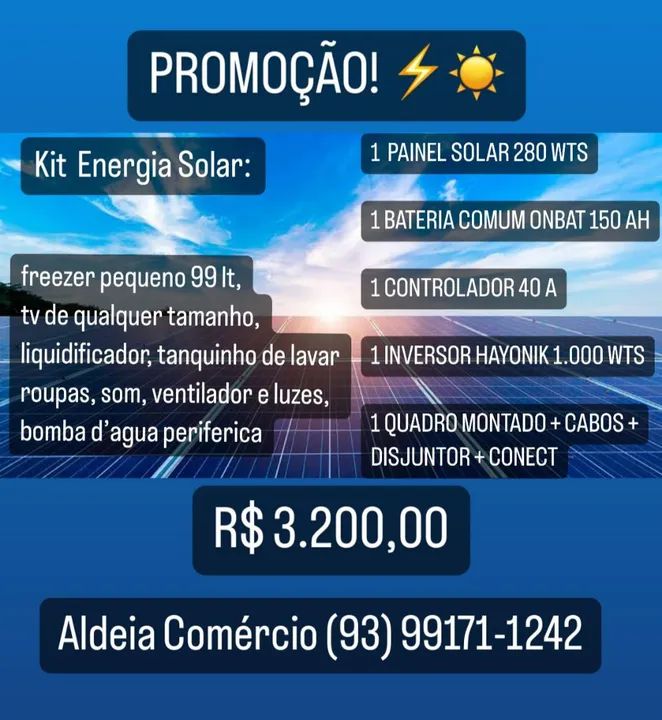 Promoção Kits Solares Off Grid  - Foto 6