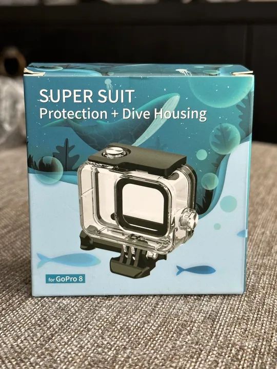 Case Gopro Hero 8 - Caixa Estanque A Prova D'água Mergulho