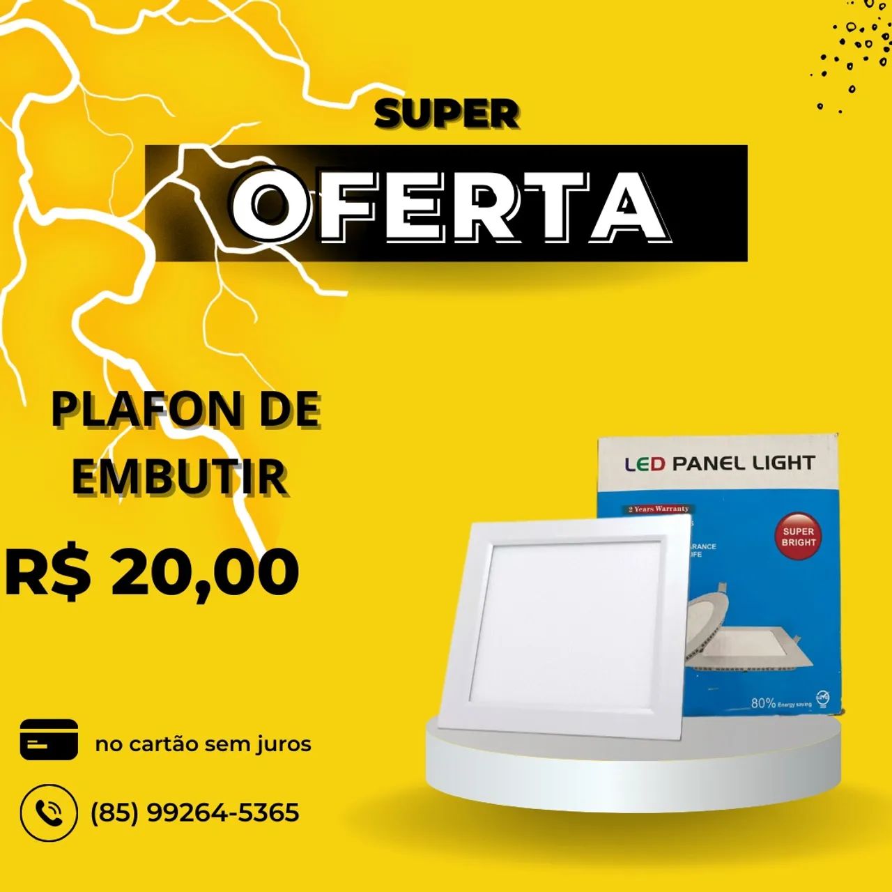 Plafon de Embutir LED - Super Oferta!