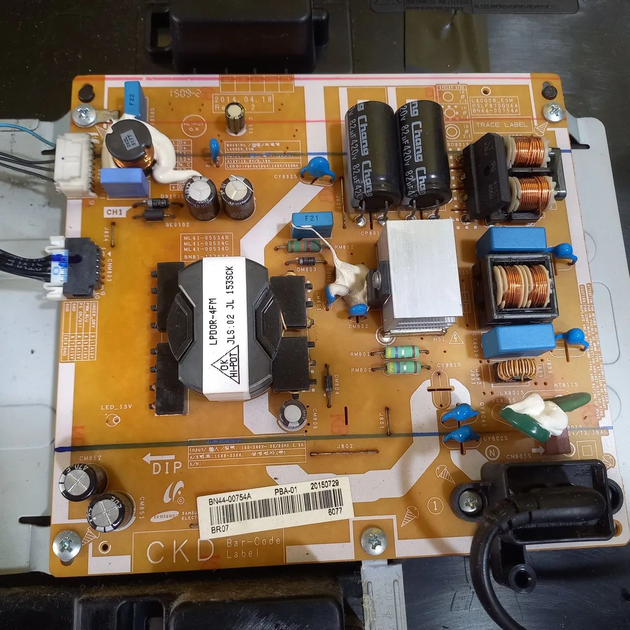 Placa da fonte samsung UN40H5103 - Foto 3