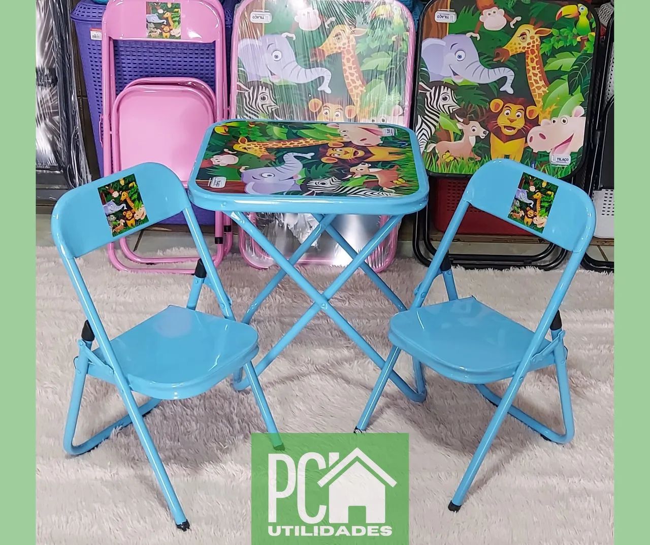Conjunto de mesa infantil mesa+2 cadeiras  - Foto 3