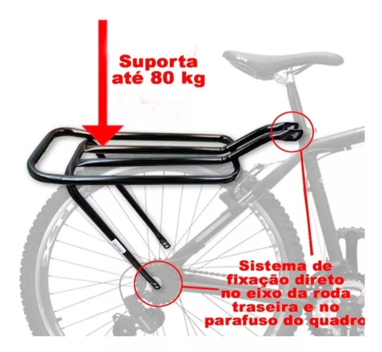 Cadeirinha traseira para bike - Foto 3