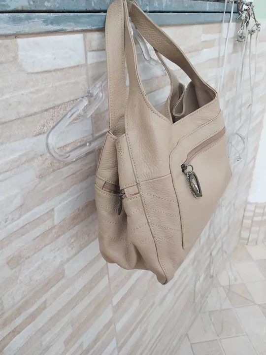 Bolsa de Couro legítimo seminova da marca Le Postiche - Foto 4