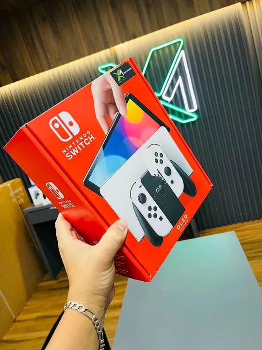 NINTENDO SWITCH OLED NOVO + 50 JOGOS 