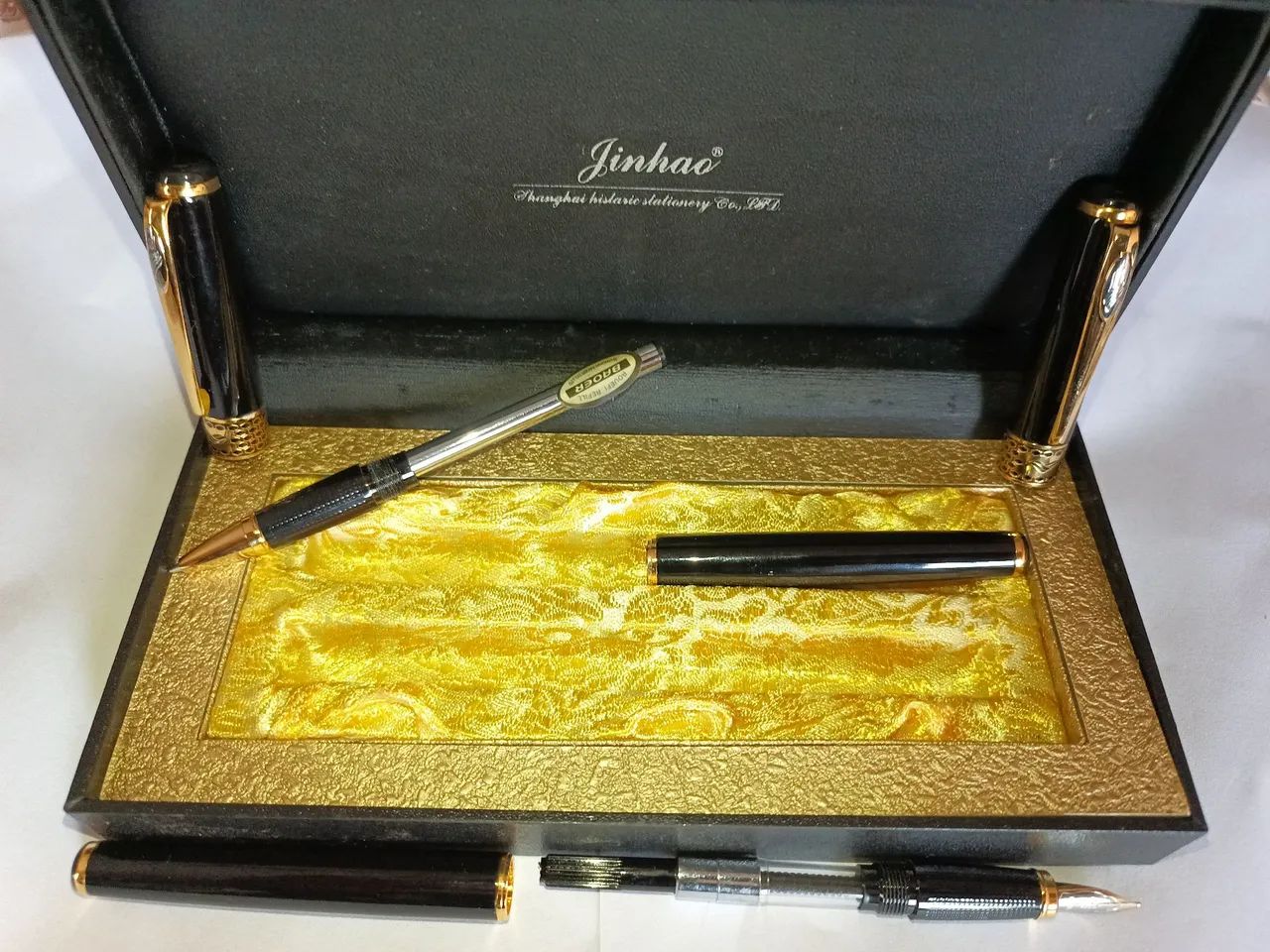 Par de Canetas Jinhao esferográfica e tinteiro - Foto 4