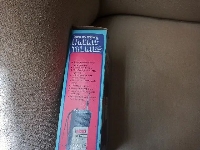 Walkie talkie solid state antigo novo, nunca usado    - Foto 6