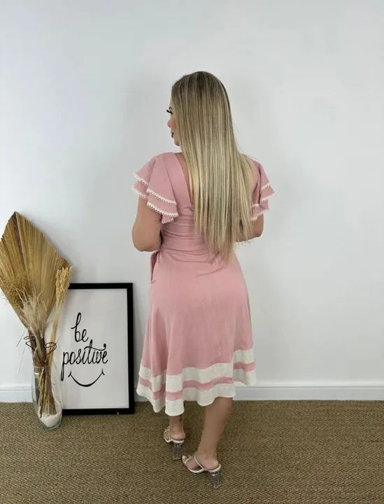 Vestido Rosé, Tamanho P - Foto 2