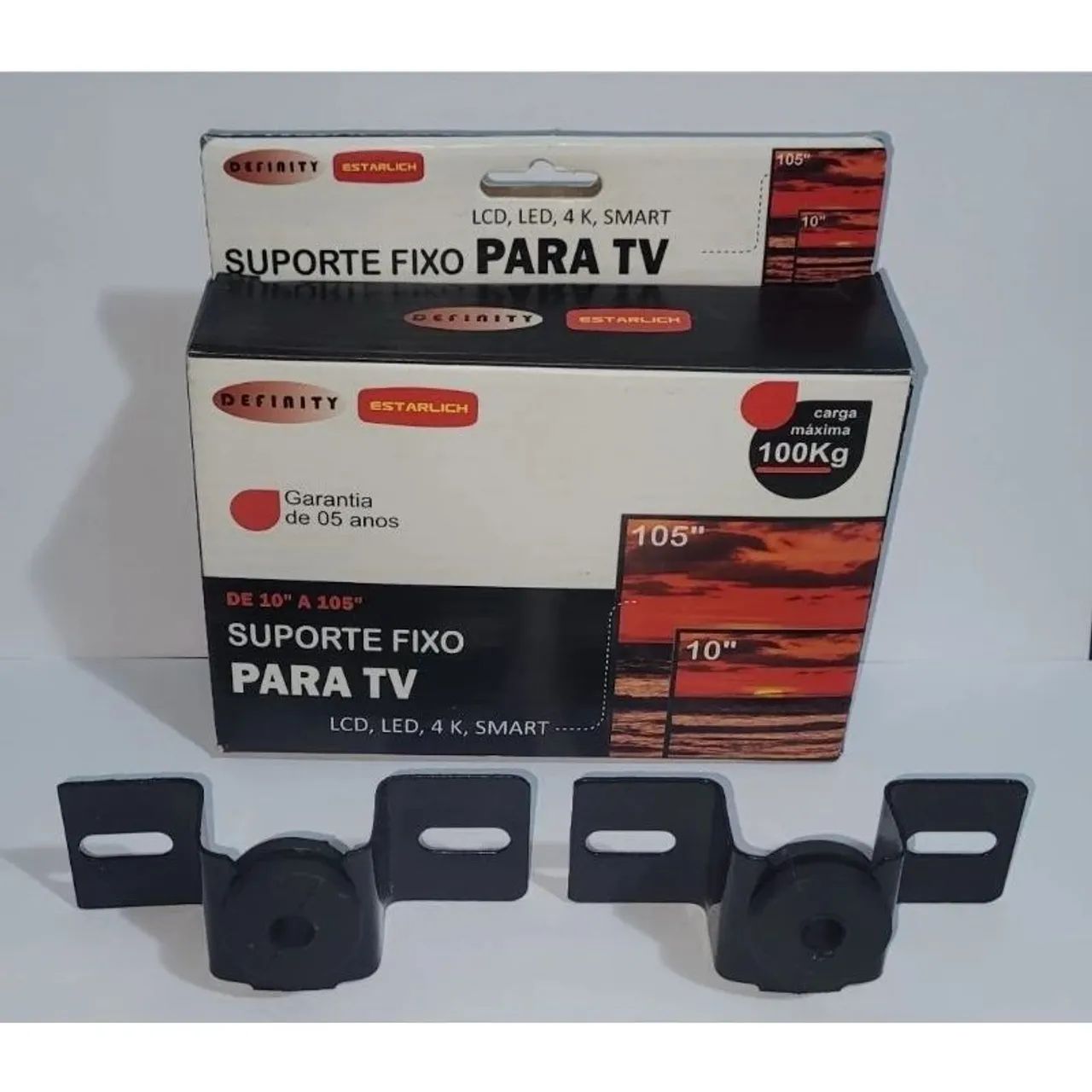 Suporte Fixo para TV LCD LED com parafuso e bucha completo 10 à 100 Polegadas - Foto 3