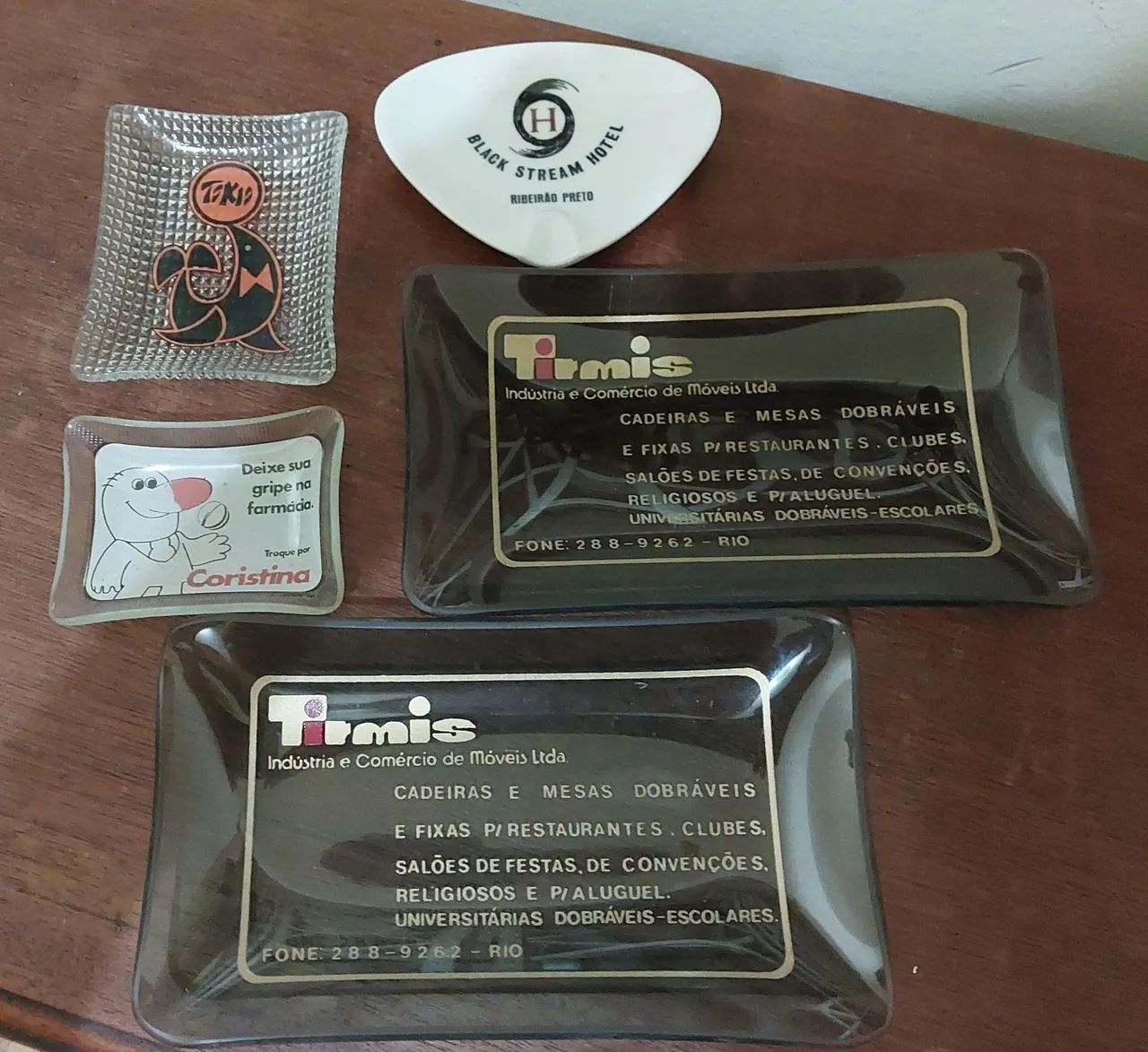Conjunto de cinzeiros de marcas antigas - Foto 3