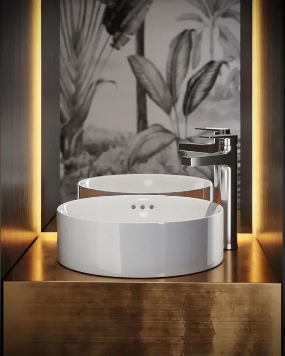 Vox Cuba De Apoio Lavatório Redonda Branca 420mm - Kohler