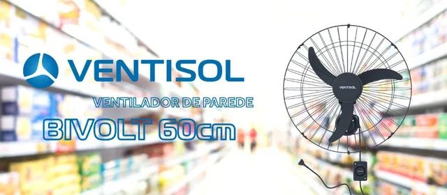 Ventilador de parede 200watts potência - 60cm tamanho - 1 ano garantia  - Foto 2