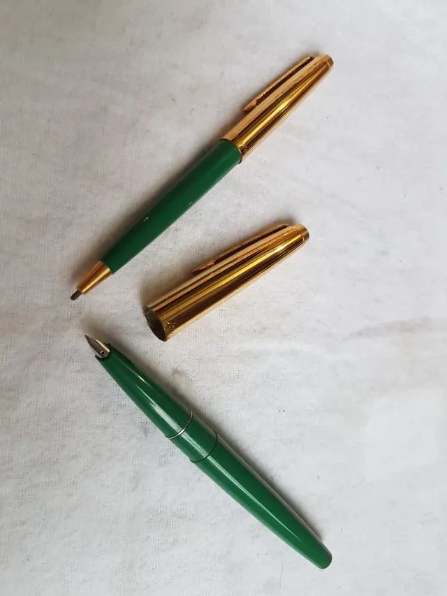 Johann Faber 66 Luxo - Jogo Tinteiro + Esferográfica - Vintage - Foto 2