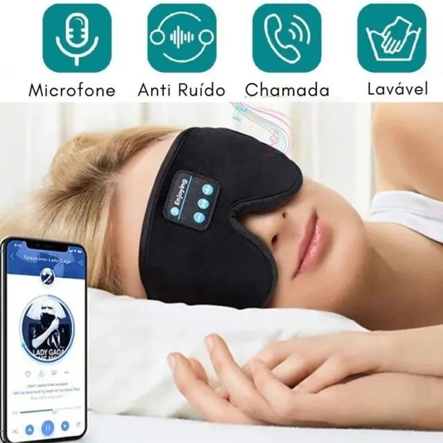 Máscara Bluetooth 3D | Fone de Ouvido | Garantia | Pronta Entrega - Foto 2