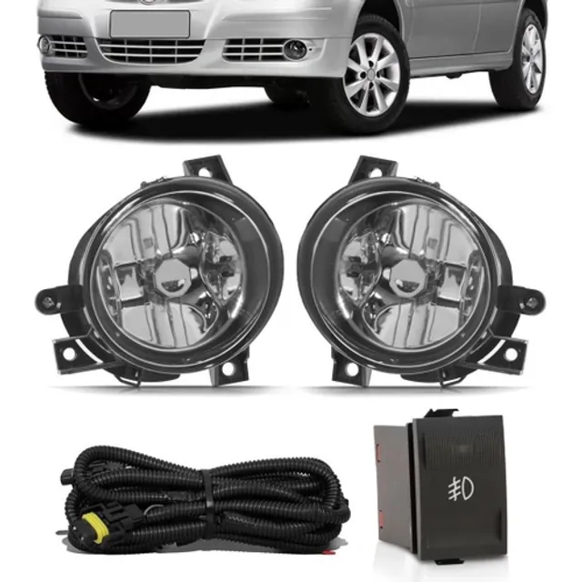 Kit farol de milha Neblina Auxiliar para o Volkswagen Gol G4 Parati Saveiro G4