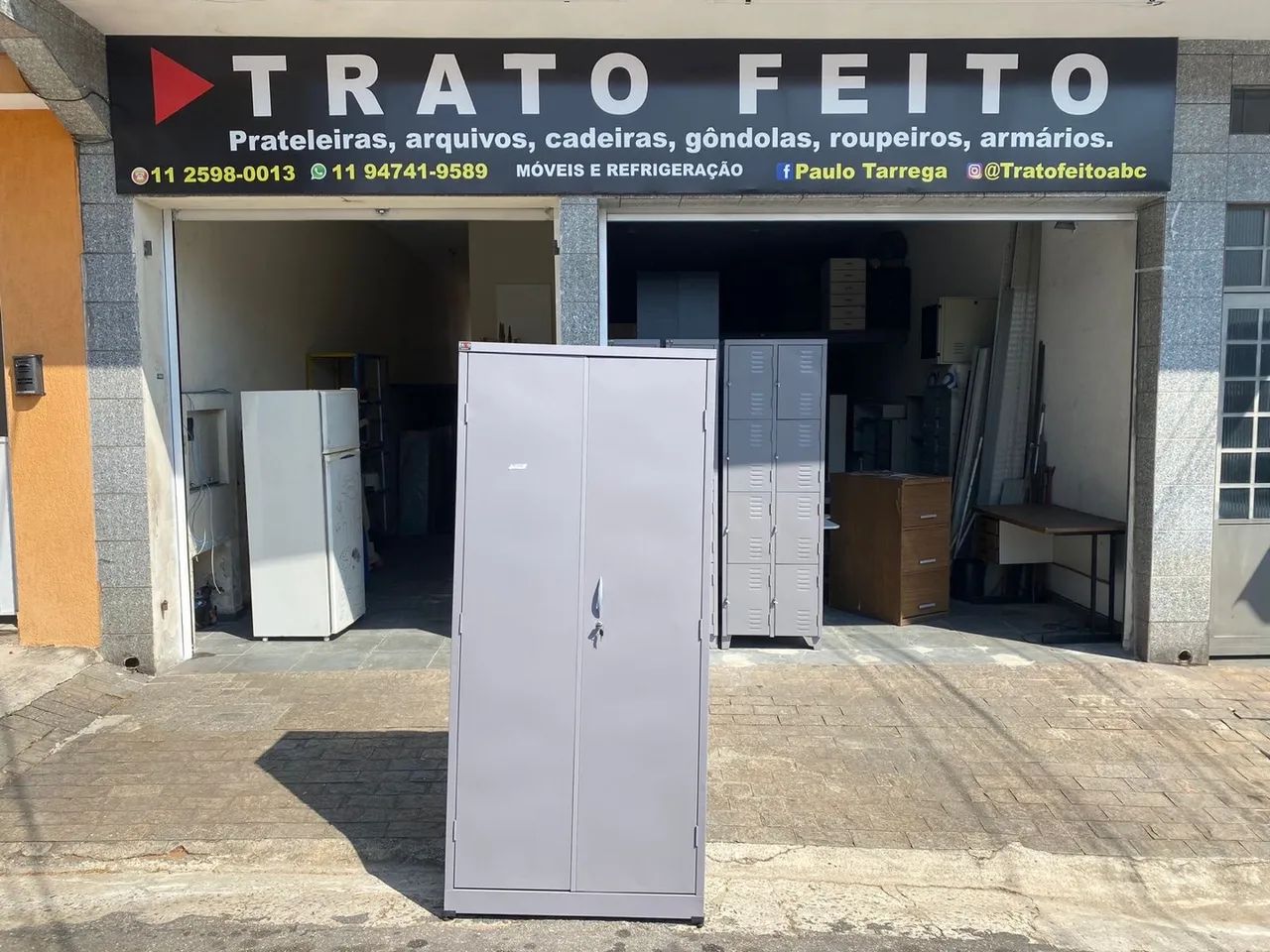 Armário de aço PA90 2 portas 
