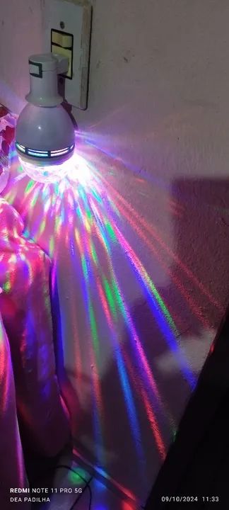 Lâmpada Globo de Luz Balada Giratória  - Foto 4