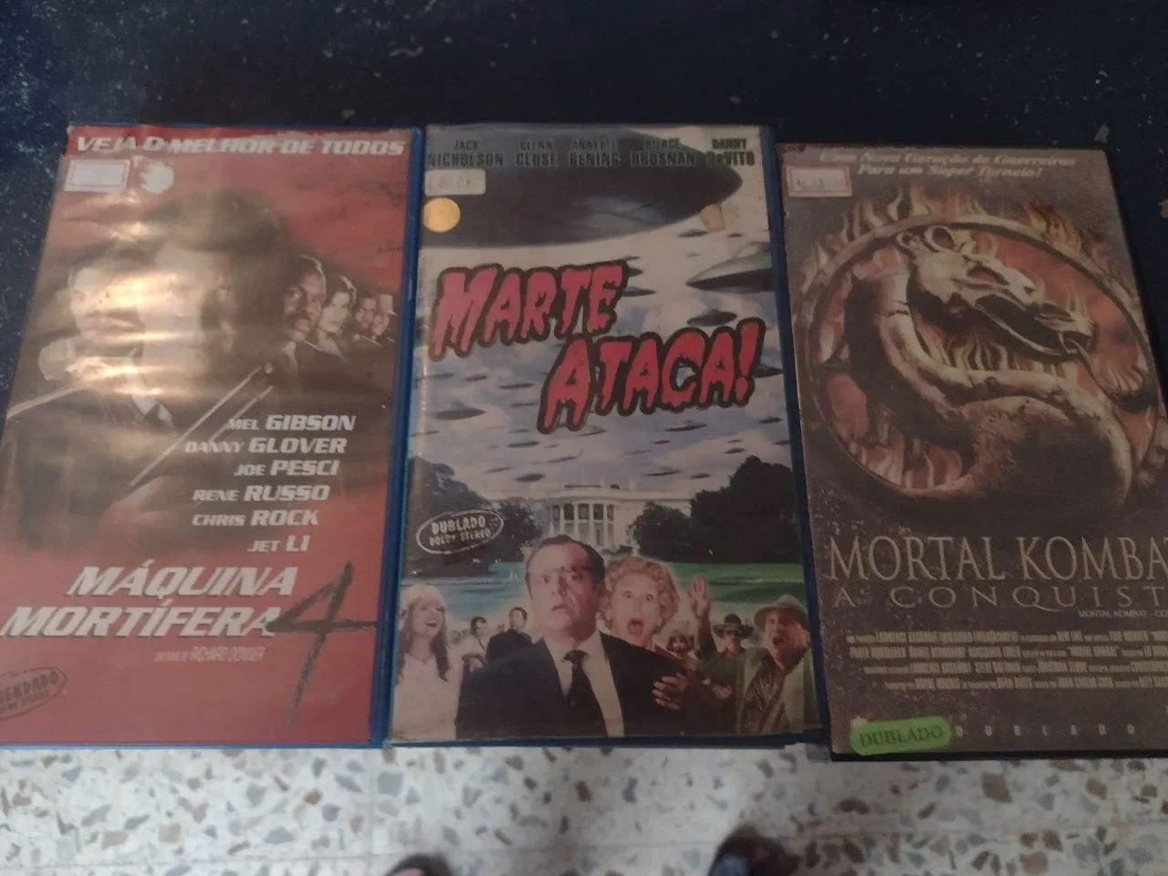 Lote de filmes VHS