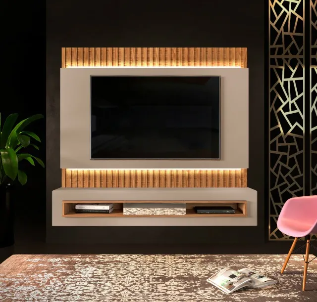 Painel Suspenso Belutti 180 Off White.Freijo DJ Moveis