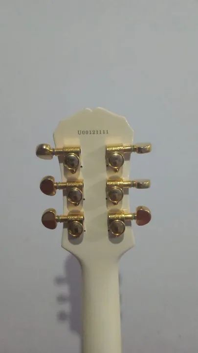 Guitarra Elétrica Epiphone Les Paul custom alpine white korea