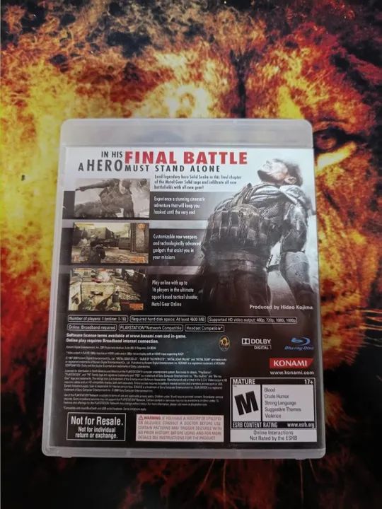Jogo Metal Gear Solid 4 Playstation Ps3 Mídia Física Original - Promoção - Foto 4