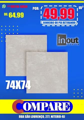 Piso 74x74 Aguadeiro InOut  - Foto 2