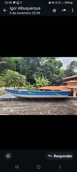 BARCO DE ALUMÍNIO E CARRETA RODOVIÁRIA