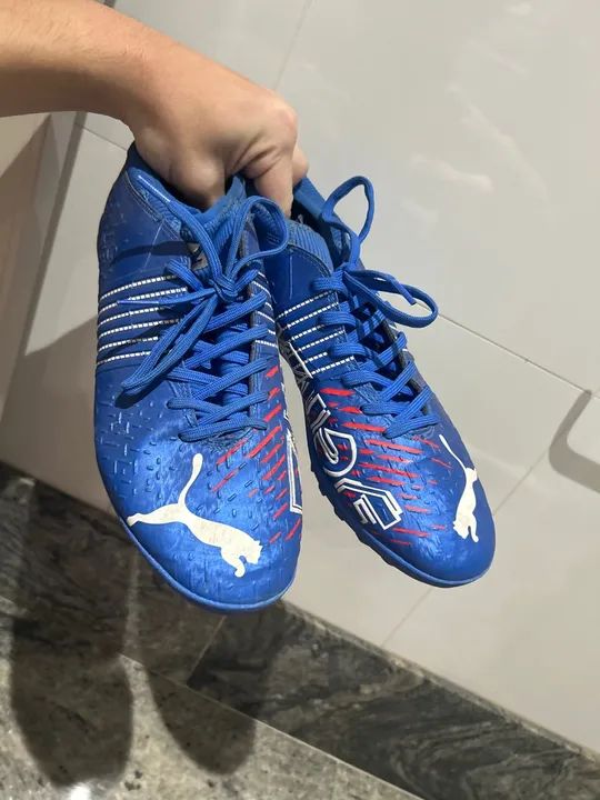 Chuteira Puma Future Z 4.2 TT PS Society Azul - Foto 5