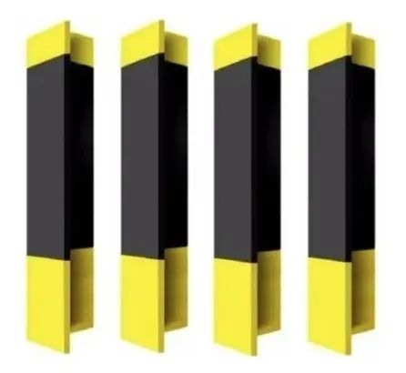 PROTETOR DE QUINA EVA PRETO E AMARELO